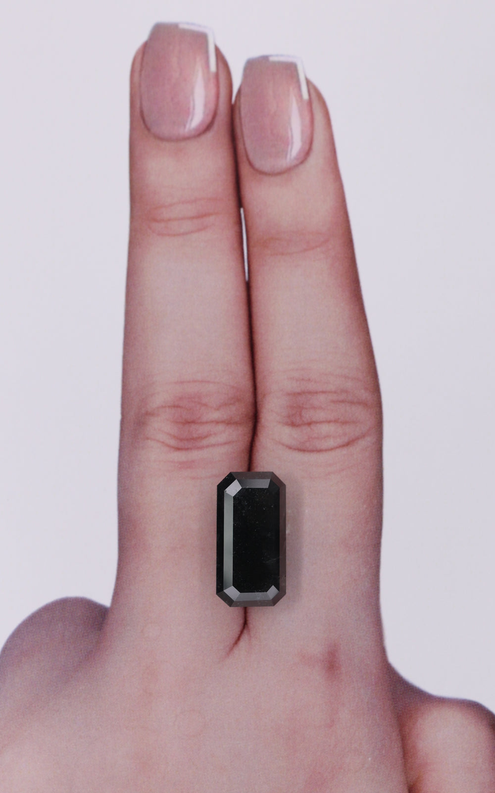 8.58 Carat Natural Fancy Black Emerald Diamond SE-10392