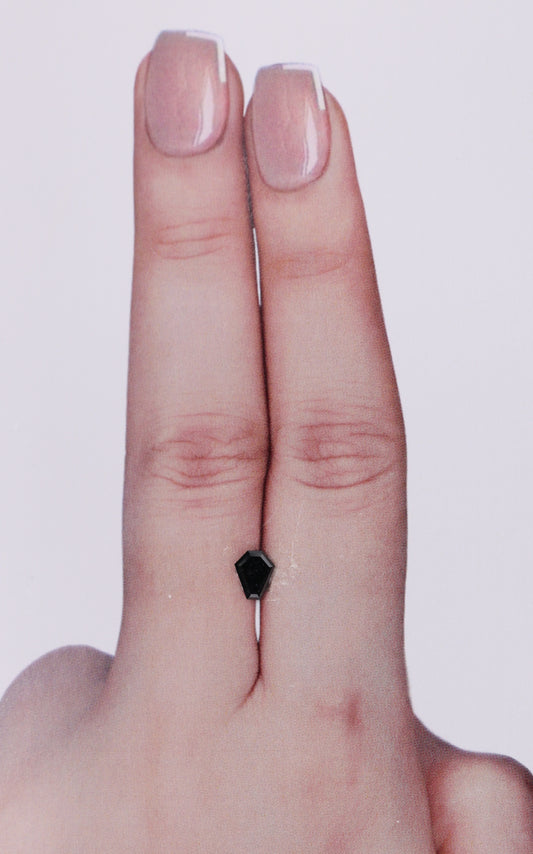 IGI 0.38 Carat Natural Fancy Black Calf Diamond SE-9994IN