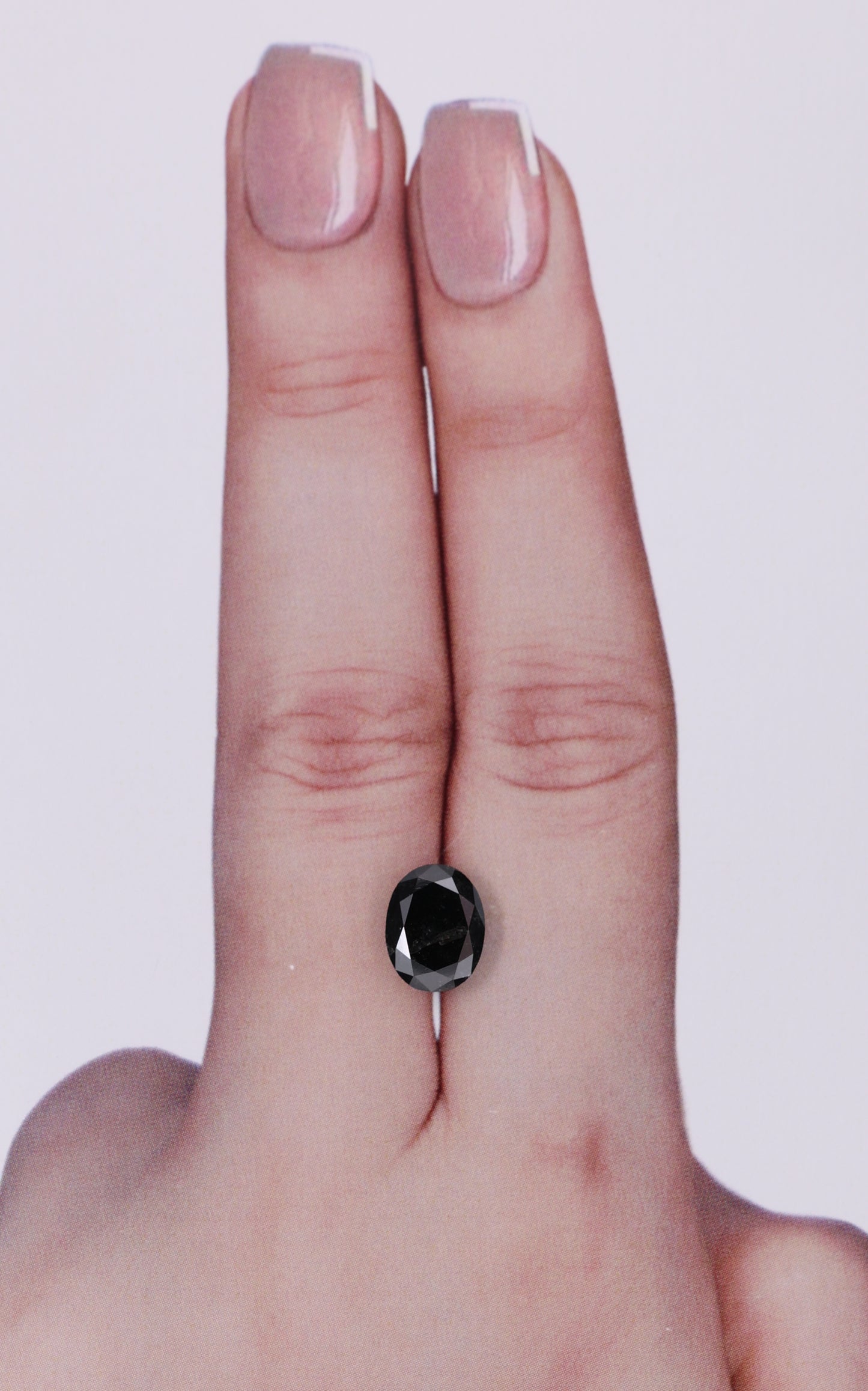 GIA 1.80 Carat Natural Fancy Black Oval Diamond SE-9457GN