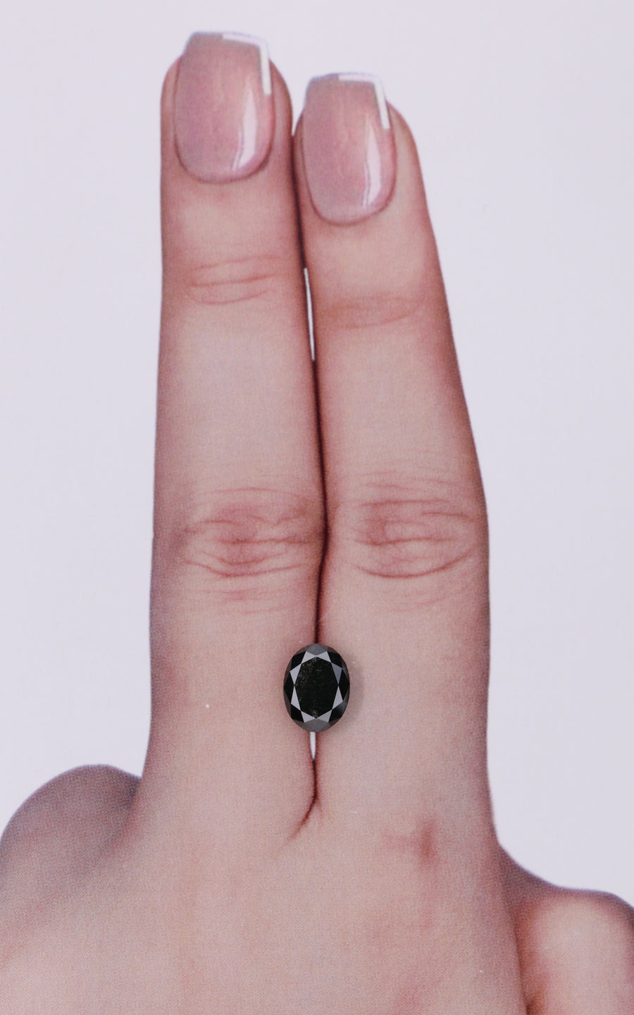 GIA 1.38 Carat Natural Fancy Black Oval Diamond SE-9447GN