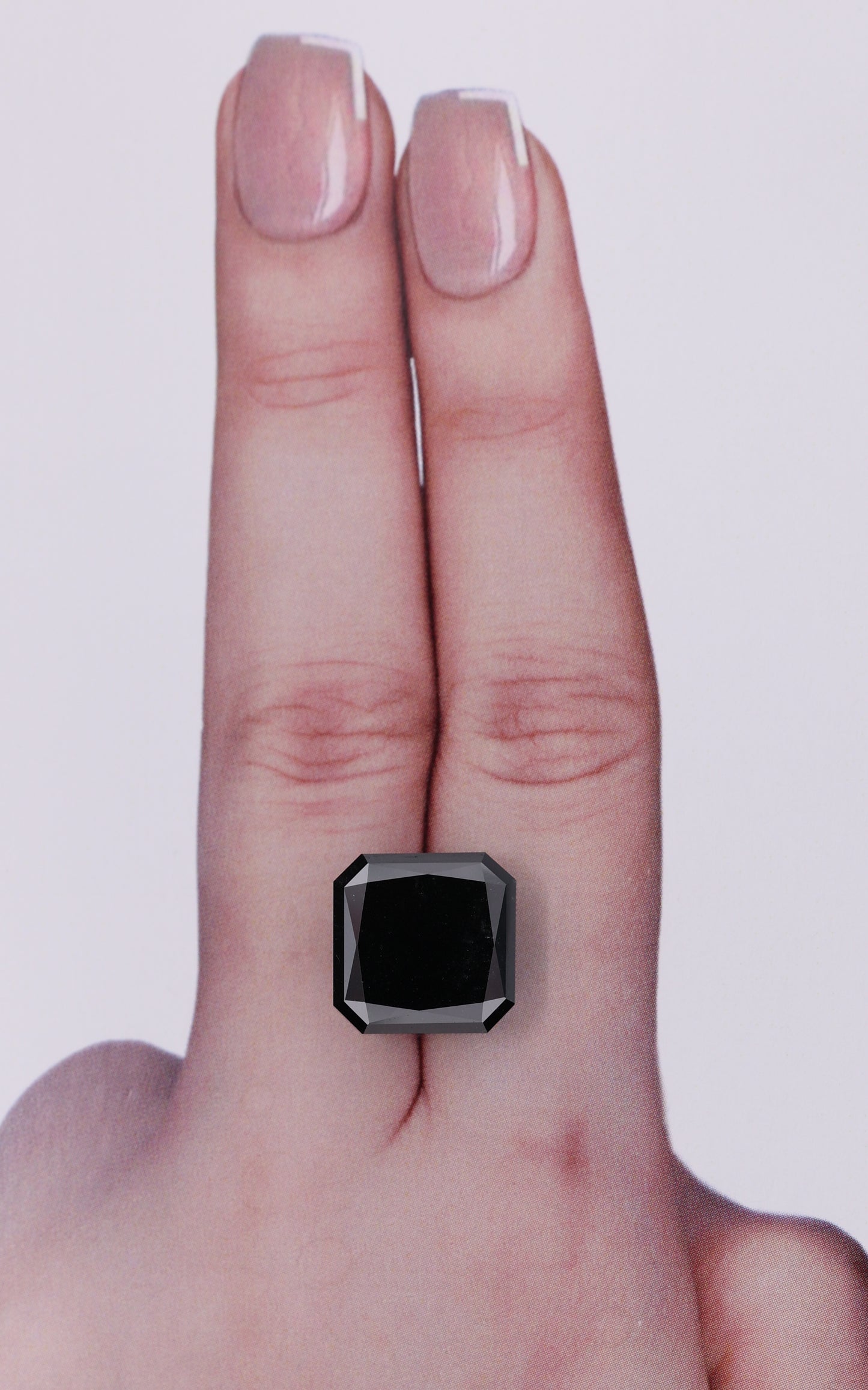 IGI 9.10 Carat Natural Fancy Black Radiant Diamond SE-10368IN