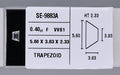 0.40 Carat Natural F VVS1 Trapezoid Diamond SE-9883A