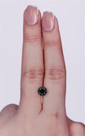 GIA 1.32 Carat Natural Fancy Black Round Diamond SE-9106GN
