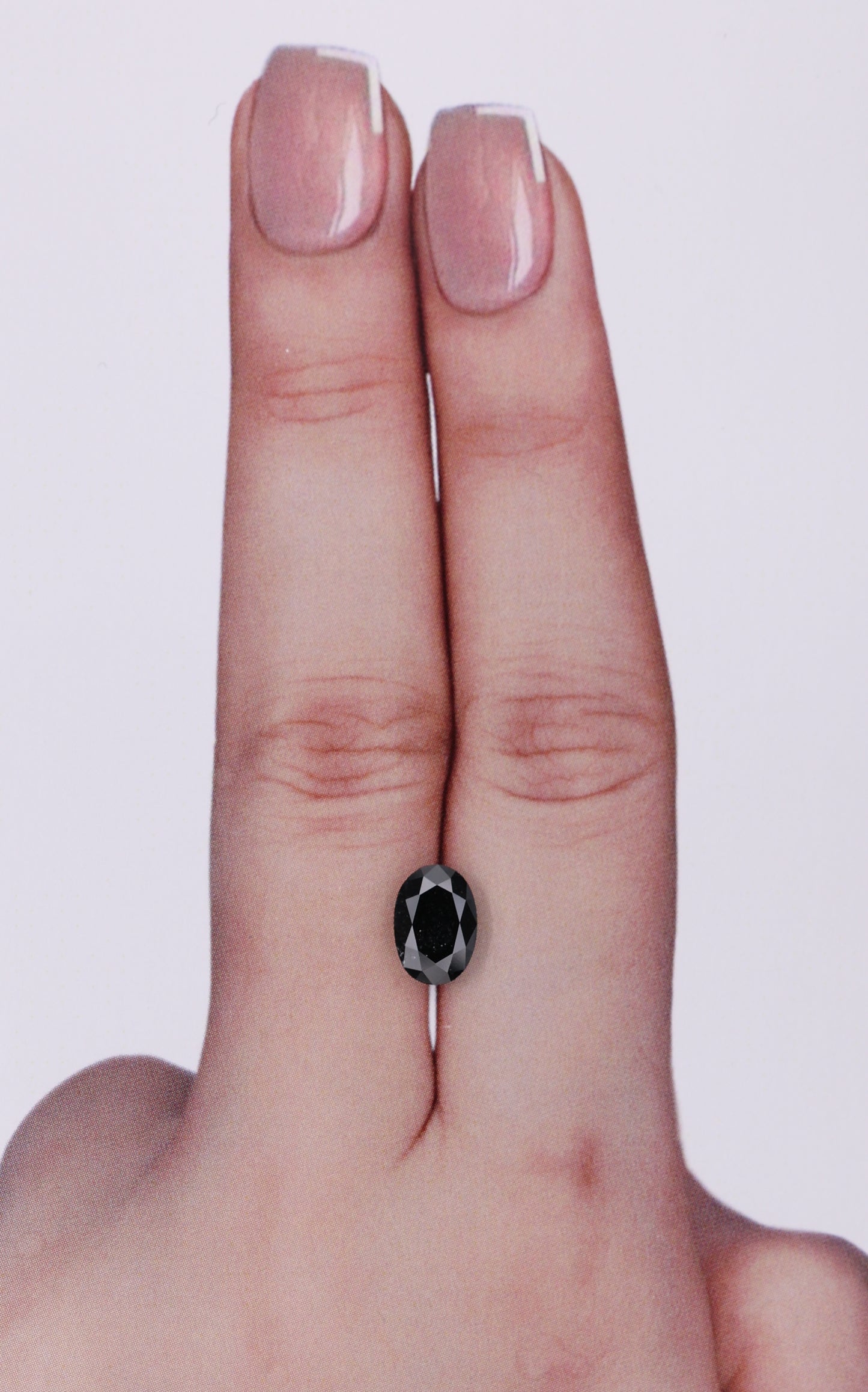 GIA 1.11 Carat Natural Fancy Black Oval Diamond SE-9498GN