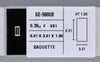 0.35 Carat Natural F VS1 Baguette Diamond SE-9880B