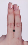 0.59 Carat Natural Fancy Black Round Diamond SE-9088TT1
