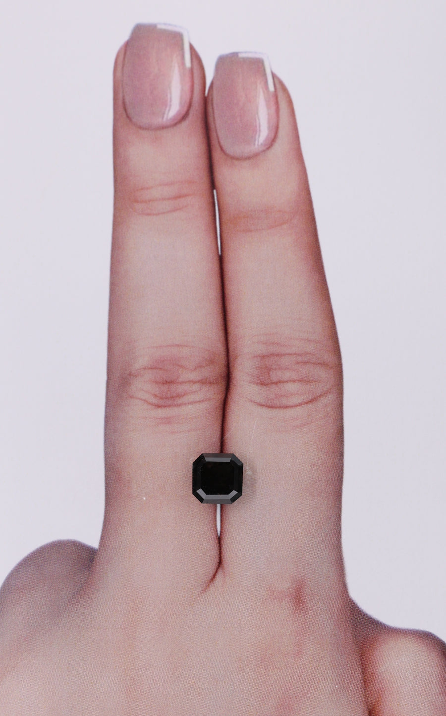 GIA 2.10 Carat Natural Fancy Black Sq emerald Diamond SE-9986GN