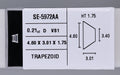 0.21 Carat Natural D VS1 Trapezoid Diamond SE-5972AA