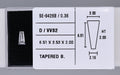 0.36 Carat Natural D VVS2 Tapered baguette Diamond SE-9426B