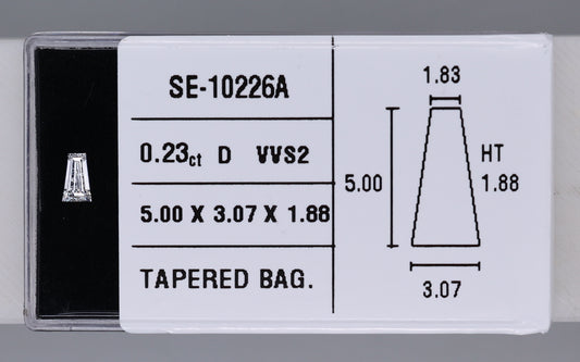 0.23 Carat Natural D VVS2 Tapered baguette Diamond SE-10226A