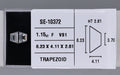 1.15 Carat Natural F VS1 Trapezoid Diamond SE-10372