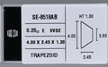 0.20 Carat Natural E VVS2 Trapezoid Diamond SE-8518AB