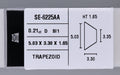 0.21 Carat Natural D SI1 Trapezoid Diamond SE-6225AA