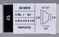 0.38 Carat Natural F VS1 Trapezoid Diamond SE-9961B