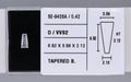 0.42 Carat Natural D VVS2 Tapered baguette Diamond SE-9426A