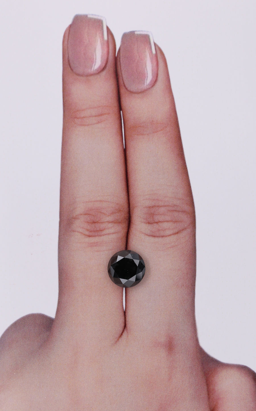 GIA 3.27 Carat Natural Fancy Black Round Diamond SE-9974GN