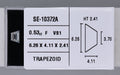 0.53 Carat Natural F VS1 Trapezoid Diamond SE-10372A