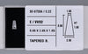 0.22 Carat Natural E VVS2 Tapered baguette Diamond SE-9726AA