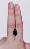 GIA 3.61 Carat Natural Fancy Black Pear Diamond SE-9789GN