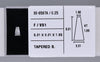 0.25 Carat Natural F VS1 Tapered baguette Diamond SE-9597A