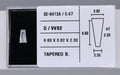 0.47 Carat Natural D VVS2 Tapered baguette Diamond SE-9412A