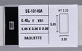 0.45 Carat Natural E VS1 Baguette Diamond SE-10149A