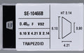 0.45 Carat Natural F VS2 Trapezoid Diamond SE-10466B