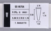 0.23 Carat Natural D VVS1 Tapered baguette Diamond SE-9075A