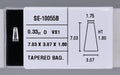 0.33 Carat Natural D VS1 Tapered baguette Diamond SE-10055B