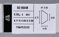 0.52 Carat Natural E VS1 Trapezoid Diamond SE-9604B