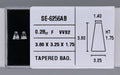 0.28 Carat Natural F VVS2 Tapered baguette Diamond SE-6256AB