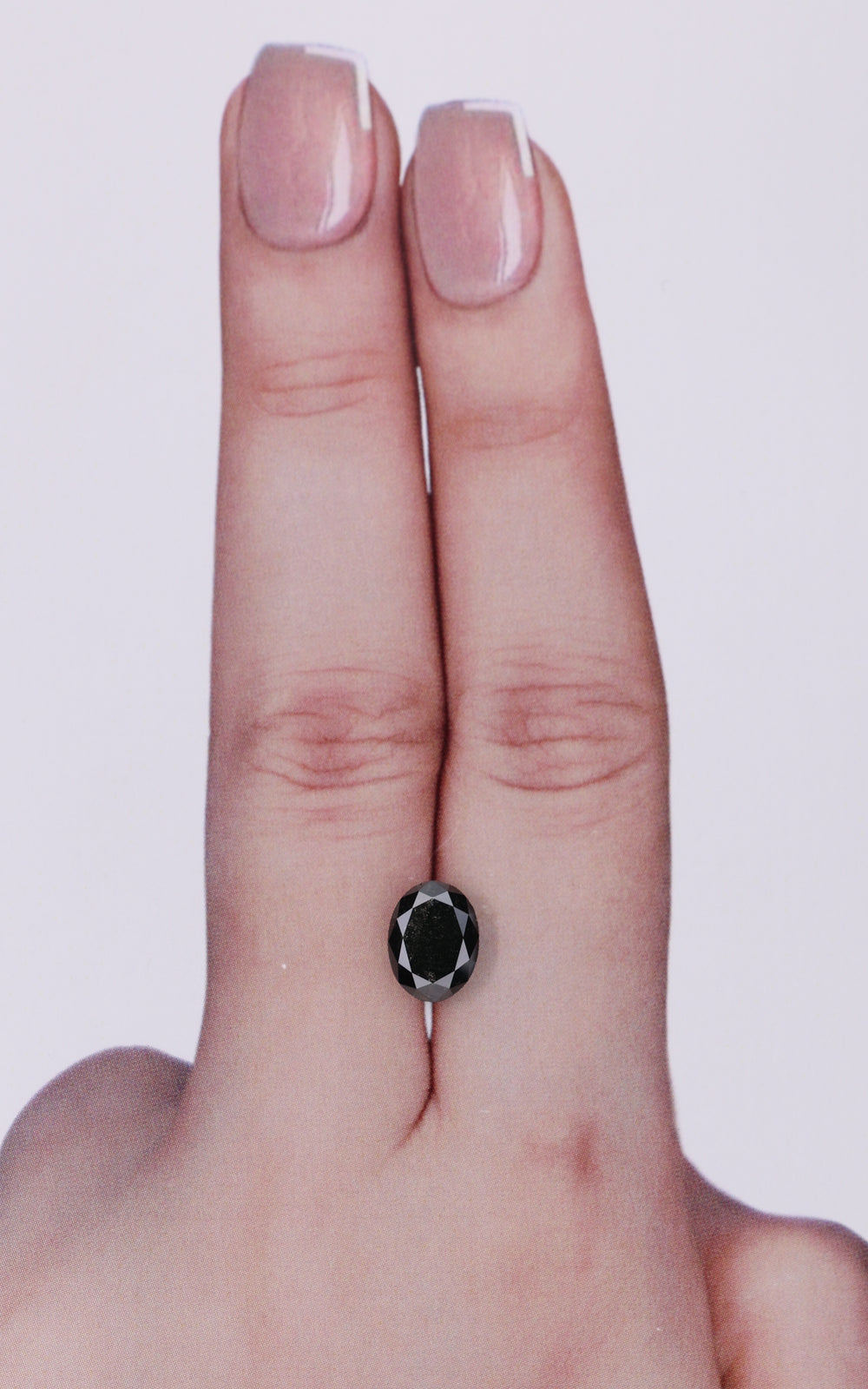 GIA 1.38 Carat Natural Fancy Black Oval Diamond SE-9447GN