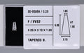 0.28 Carat Natural F VVS2 Tapered baguette Diamond SE-9598A