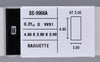 0.31 Carat Natural D VVS1 Baguette Diamond SE-9966A
