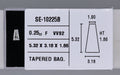 0.25 Carat Natural F VVS2 Tapered baguette Diamond SE-10225B