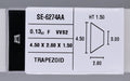 0.13 Carat Natural F VVS2 Trapezoid Diamond SE-6274AA