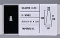 0.23 Carat Natural F VVS2 Tapered baguette Diamond SE-9672B