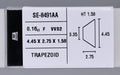 0.16 Carat Natural F VVS2 Trapezoid Diamond SE-8491AAA