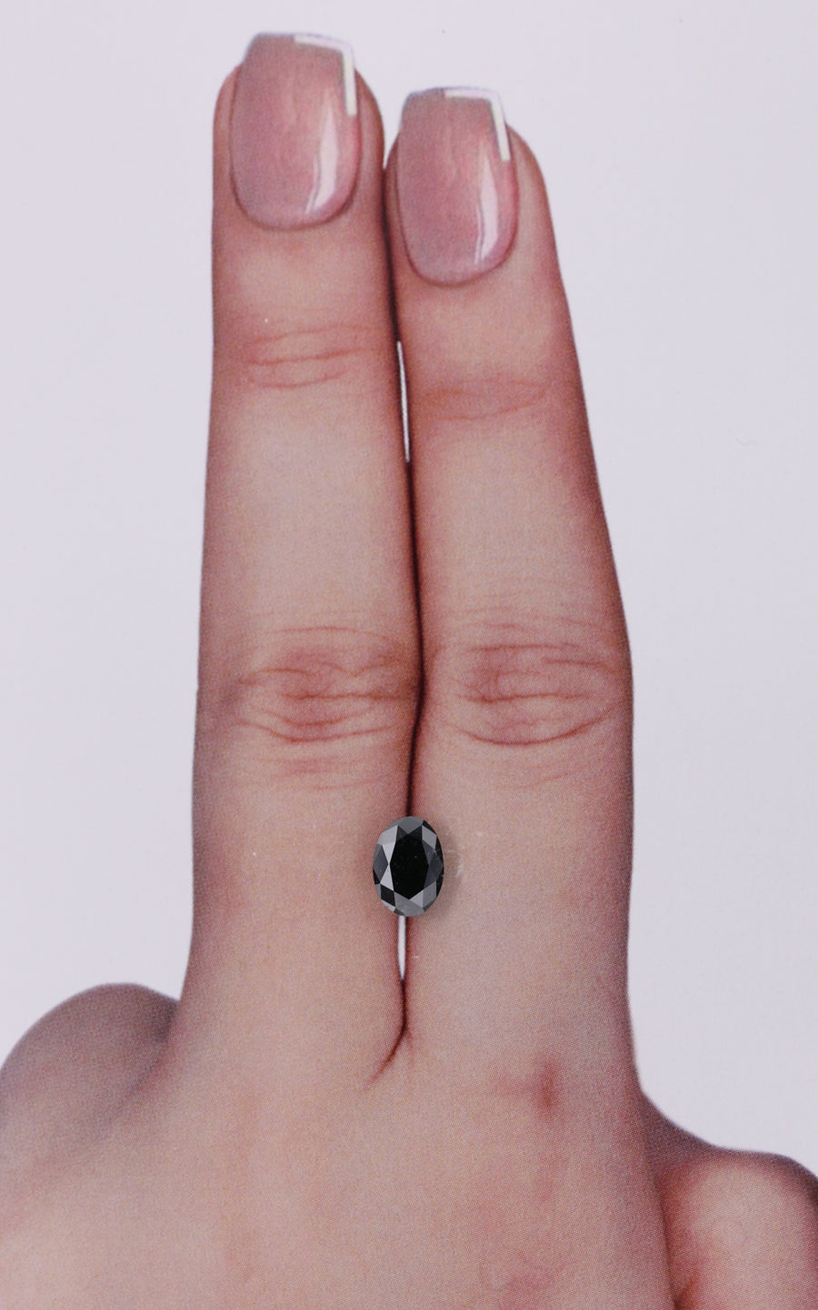 IGI 0.77 Carat Natural Fancy Black Oval Diamond SE-10348IN