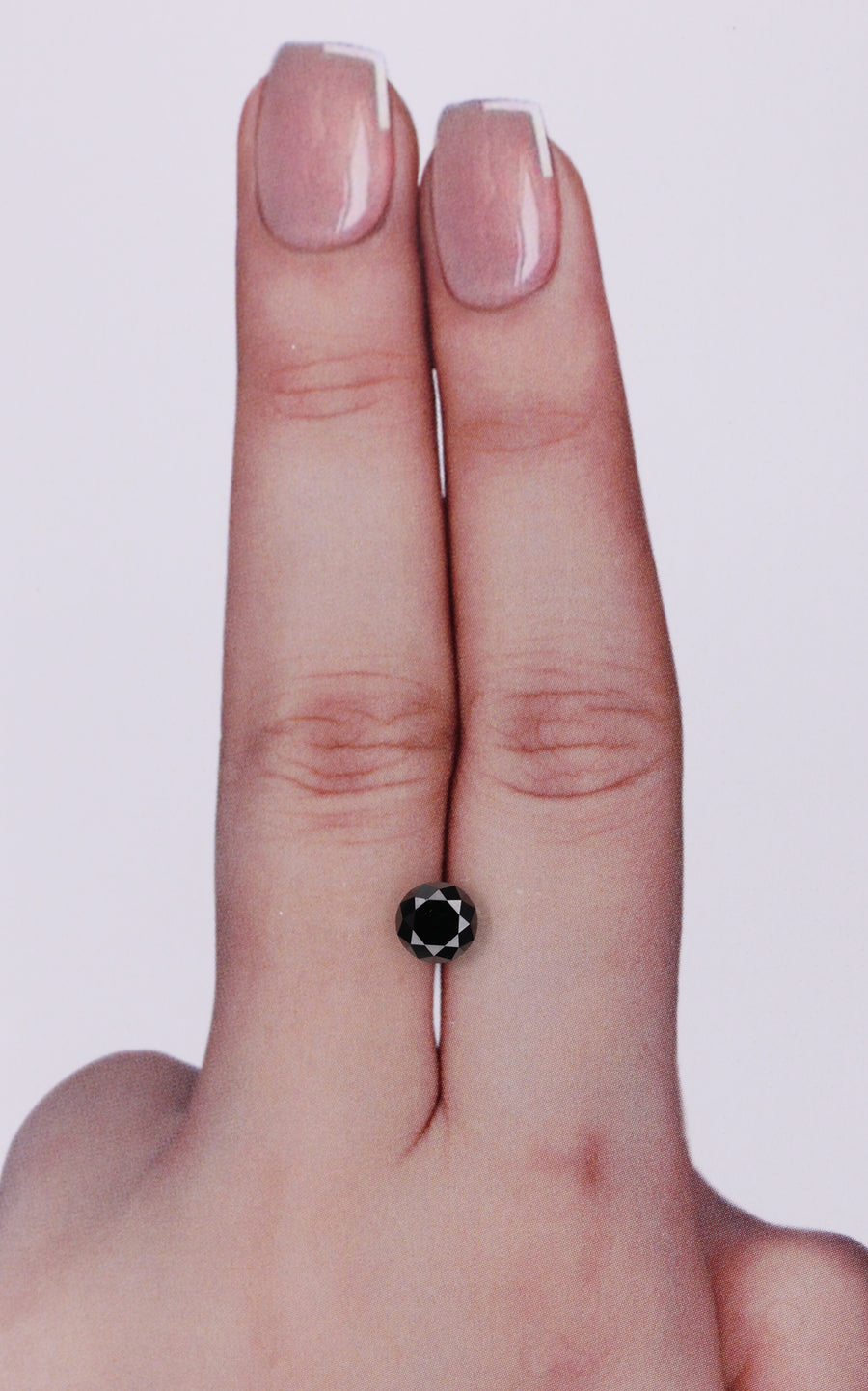 IGI 0.75 Carat Natural Fancy Black Round Diamond SE-9980IN