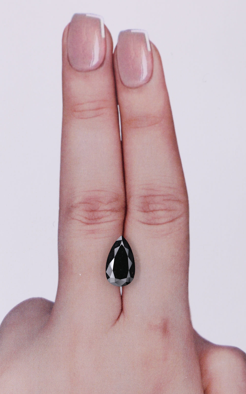 GIA 2.42 Carat Natural Fancy Black Pear Diamond SE-9422GN