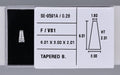 0.28 Carat Natural F VS1 Tapered baguette Diamond SE-9591A