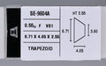 0.55 Carat Natural F VS1 Trapezoid Diamond SE-9604A