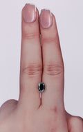 IGI 0.77 Carat Natural Fancy Black Oval Diamond SE-10348IN