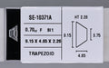 0.70 Carat Natural F SI1 Trapezoid Diamond SE-10371A
