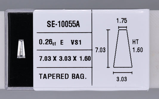 0.26 Carat Natural E VS1 Tapered baguette Diamond SE-10055A