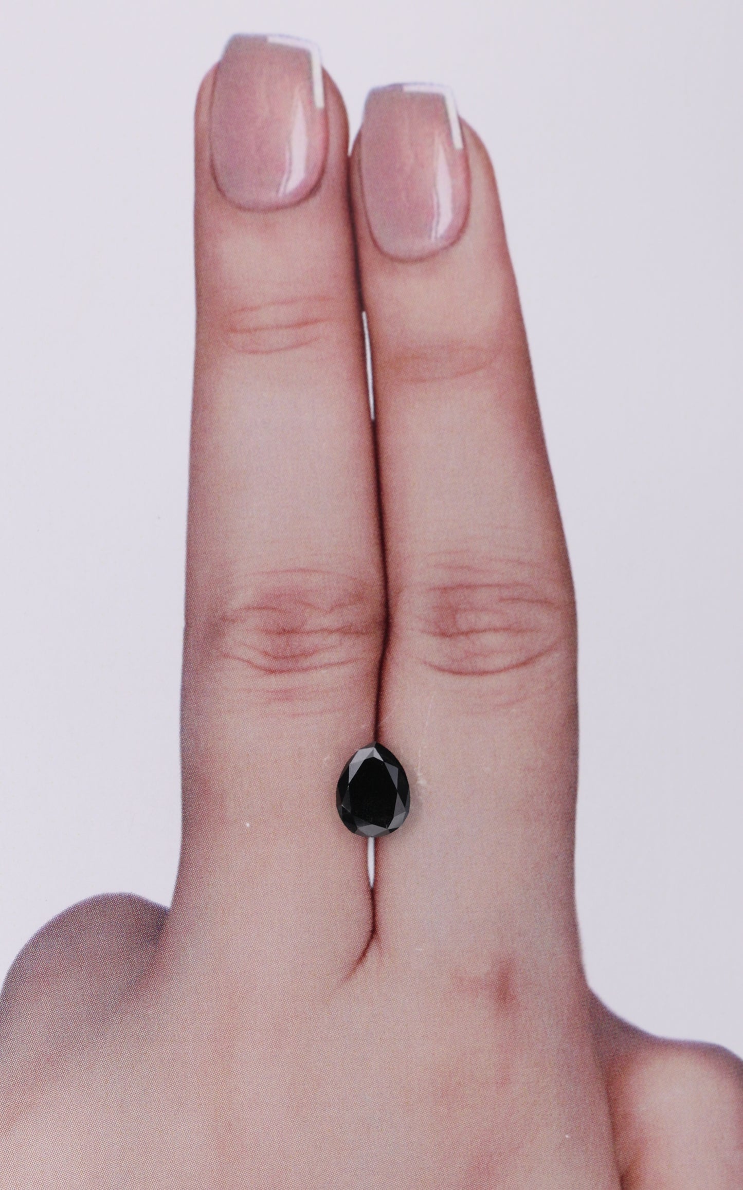 1.00 Carat Natural Fancy Black Pear Diamond SE-10034