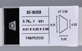 0.79 Carat Natural F VS1 Trapezoid Diamond SE-9635B