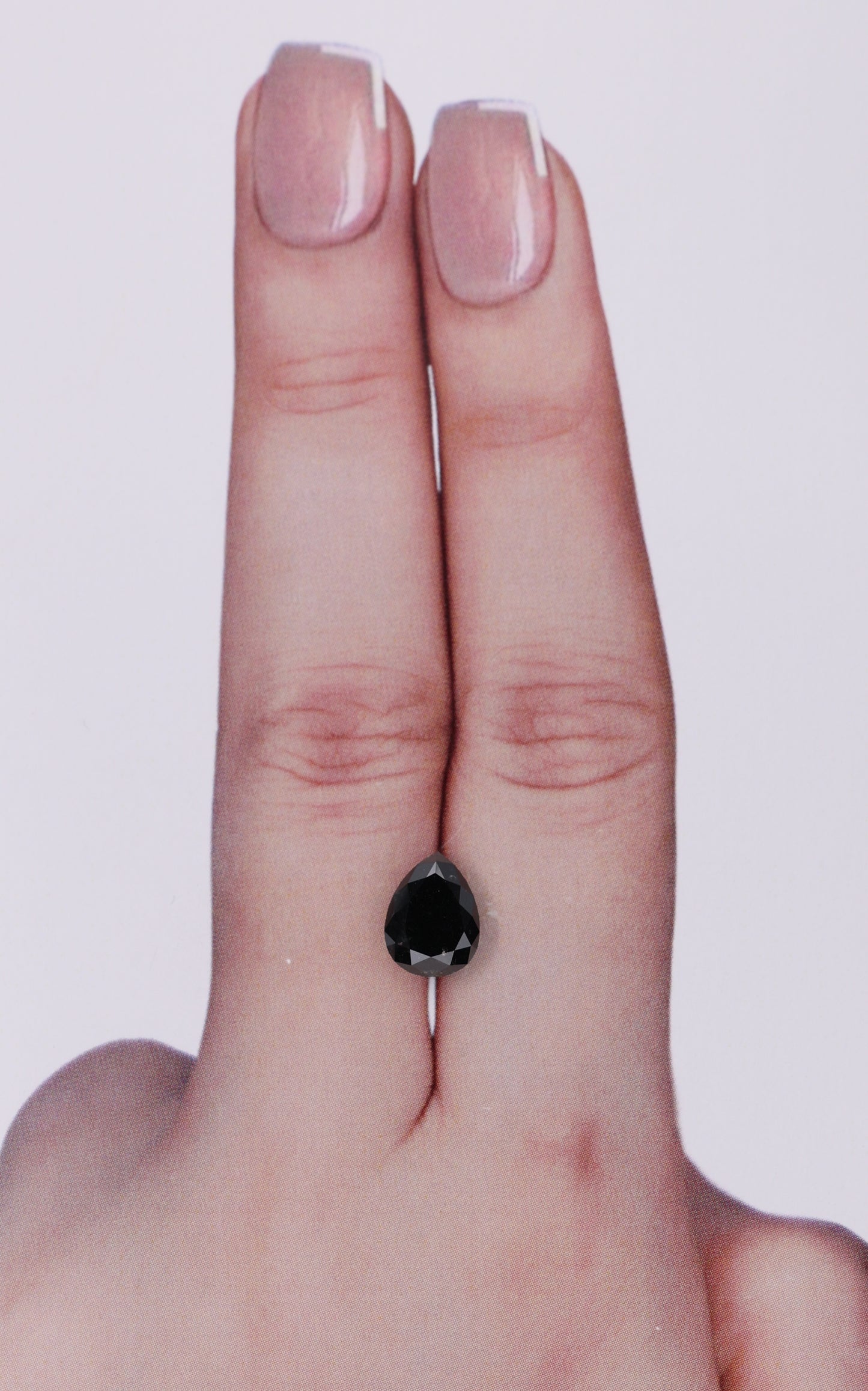GIA 1.67 Carat Natural Fancy Black Pear Diamond SE-9842GT