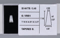 0.48 Carat Natural G VVS1 Tapered baguette Diamond SE-9477B